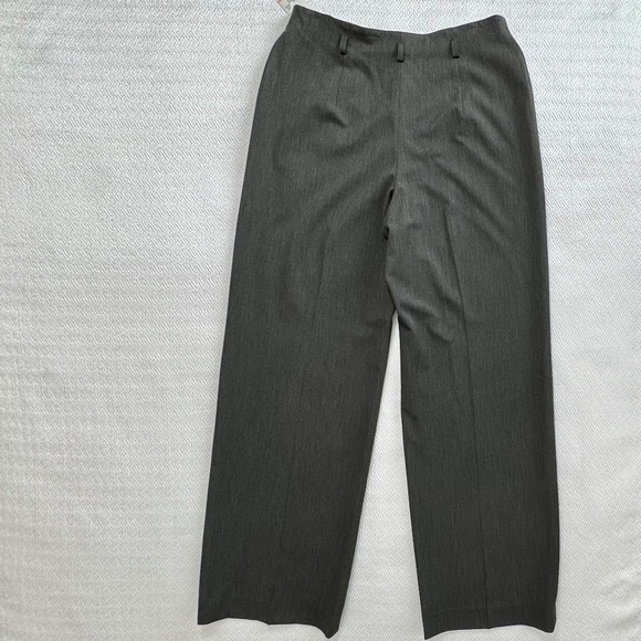 NWT Jones New York Wide Leg Trouser Pant Charcoal Grey Woman’s Sz 10 - Picture 3 of 9